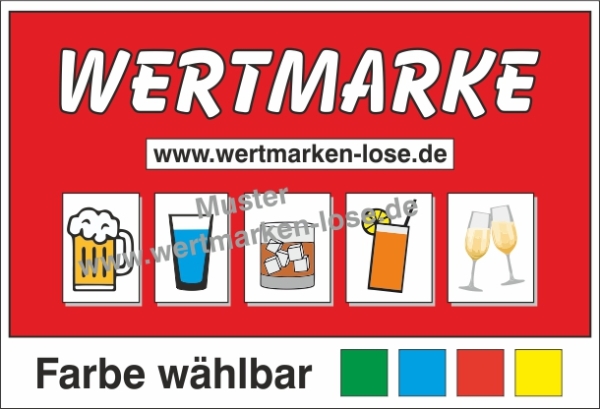 1000 Wertmarken "All in one" - COLOR -